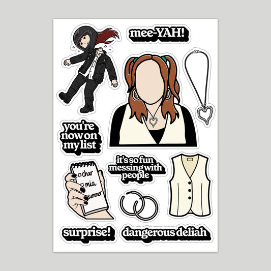 TNN - Deliah A5 Sticker Sheet