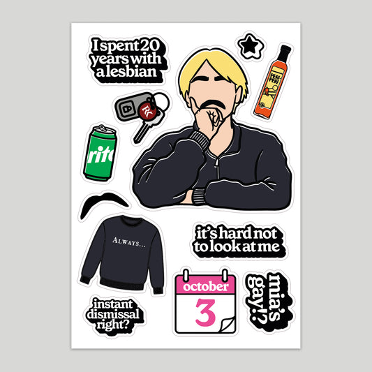 TNN - Reece A5 Sticker Sheet